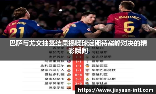 巴萨与尤文抽签结果揭晓球迷期待巅峰对决的精彩瞬间